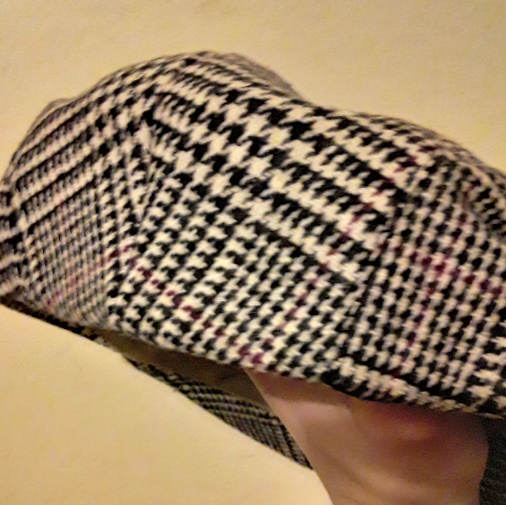 Wool houndstooth hat - Picture 3 of 4